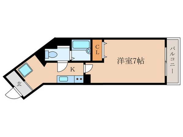 ラパス高辻の物件間取画像